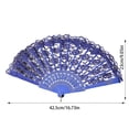 thumbnail image 2 of Decoration Elegant Lace Paper Fan For Classic European Style Handheld Folding Party Wedding, 2 of 8