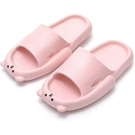 

PIKADINGNIS Unisex Bear Slides Non-Slip Anti-collision Sandals Slippers Indoor & Outdoor