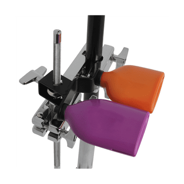 Bicolor Cowbell for Drum Set High and Low Tones Double Mounted Bell Kit Percussion Instruments Medium Size