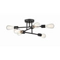 thumbnail image 6 of 4256-MB Millennium Lighting Decco - 6 Light Semi-Flush Mount-7.63 Inch Tall and 16.5 Inch Wide, 6 of 7