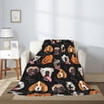 thumbnail image 5 of Throw Blanket for Couch Sofa and Bed, Different Breeds Of Dogs Super Soft Plush Throw Blanket, Fuzzy Cuteness Comfy Warm Washable Flannel Blanket & Throws for All Season 50"x40", 5 of 7