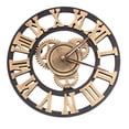 thumbnail image 4 of EeaseMX Reloj de pared decorativo con mecanismo industrial (30 cm, dorado, sin batería), 4 of 7