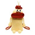 thumbnail image 2 of Bolso cruzado tejido a mano para mujer bolsa de teléfono móvil Ehuebsd con boca de salchicha de punto artesanal bandolera pequeña para monedas novedad de 2022, 2 of 9