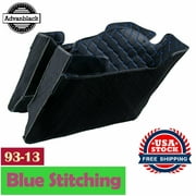 Advanblack Saddlebag Liners Blue Thread Stitching Fits for 2013 and down Stretched Extended Hard Saddlebags
