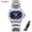 Silver+blue, variant on SKMEI Women's Watch, Quartz Analog Dress Watch with Slim Stainless Steel Band Watch for Ladies