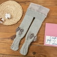 thumbnail image 6 of NAISIBABY Toddler Girls Tights, Comfy Knitted Stretch Kids Winter Leggings Pantyhose Gray 4-6T, 6 of 8