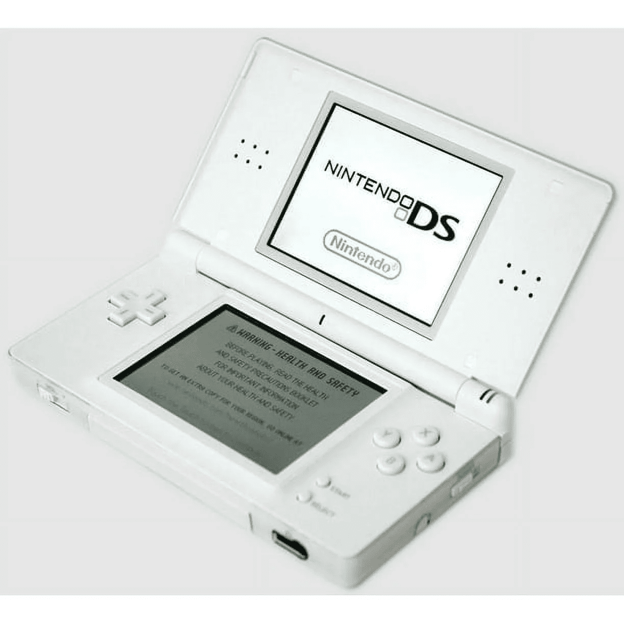 Restored Authentic Nintendo DS Lite Polar White with Stylus