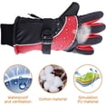 thumbnail image 4 of Electric Heated Gloves Waterproof Winter Gloves Anti-Cold Warm Glove, Rechargeable Motorbike Glove & Bicycle Touch Screen Windproof Cold Handwarmer Sports Climbing Outdoor Hunting Gloves Unisex, 4 of 8