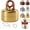 Gold-B, variant on High-Power Portable Mini Outdoor Spirit Burner & Alcohol Stove, Mini Alcohol Gas Stove with Sturdy Stand and Heat-Resistant Silicone Pad for Hiking, Brewing Tea & Coffee (Silver-B)