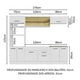 thumbnail image 3 of Cocina Integral Madesa Agata 270cm Blanco, 3 of 5