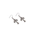thumbnail image 1 of Steampunk Boucles d'Oreilles - Croix Cœur Fleur-de-lis, 1 of 8