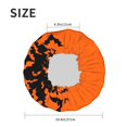 thumbnail image 4 of KLL Halloween Bats Pattern Shower Cap & Bath Cap for Women,Reversible Oversized Waterproof Shower Caps for all Hair Lengths,Elastic Reusable Bathing Hair Cap, 4 of 6
