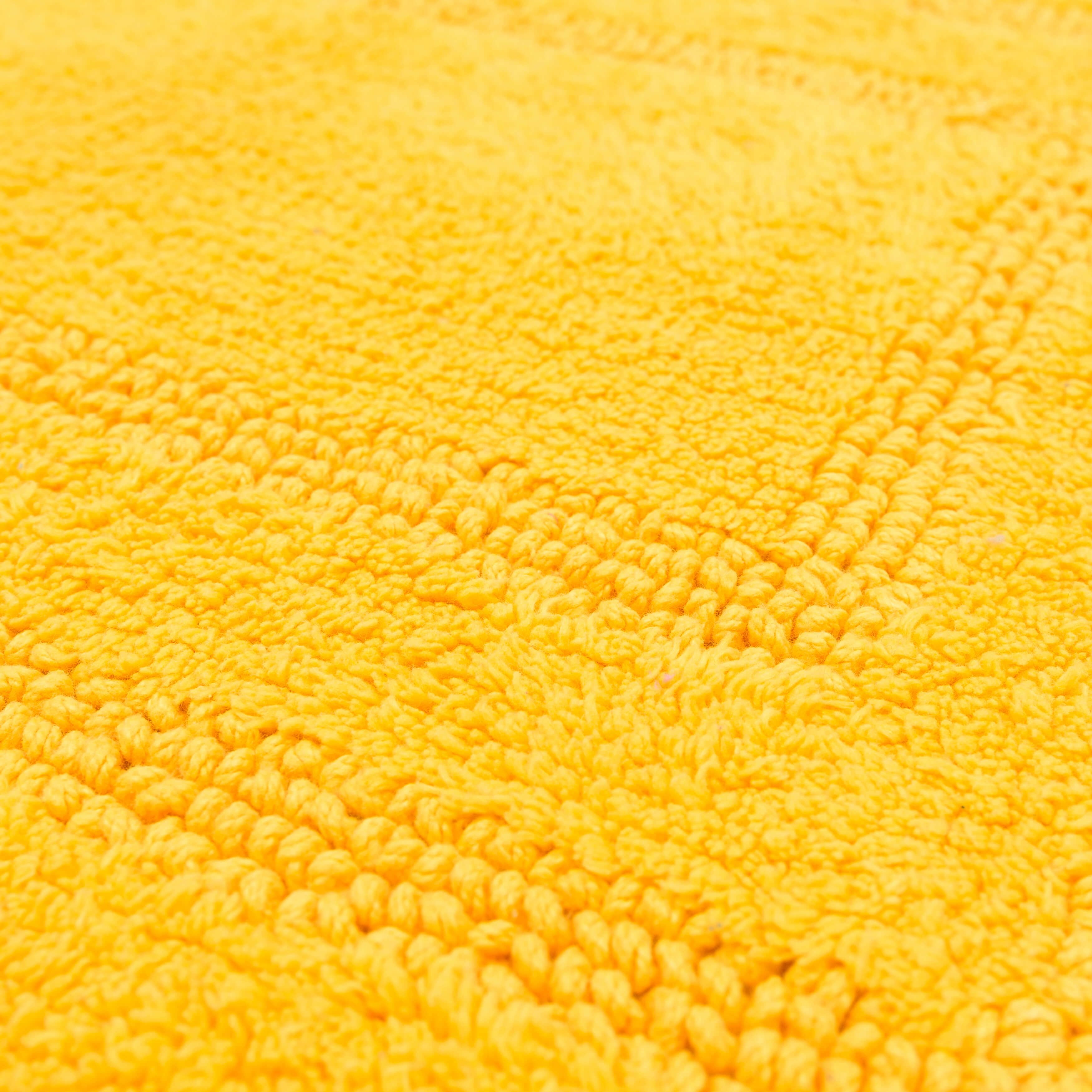 Mohawk Cotton Bath Mat Soft Absorbent Quick Dry Machine Washable Bathroom Mat, Yellow, 17" x 24"