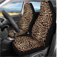thumbnail image 2 of Car Sunflower Print Front Two seat Seat Cover Universal Cross border Yellow Leopard, 2 of 4
