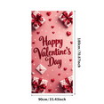 thumbnail image 3 of LUUFILx Valentine's Day Backdrop Banner with Red Roses and Hearts Party Decorations Photography Props Romantic Event Decors Holiday Celebrations Background, 3 of 8