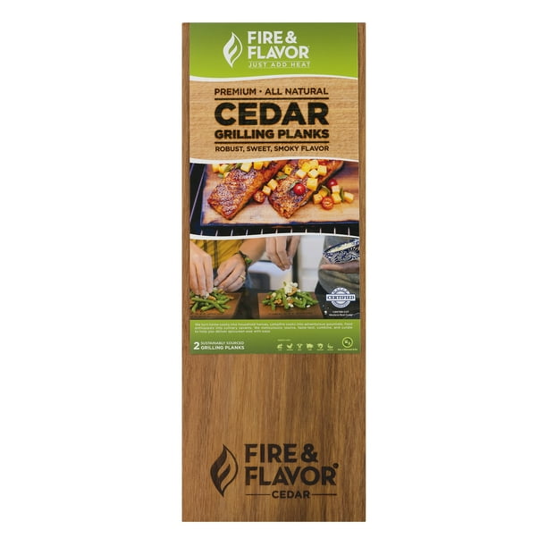 Fire & Flavor Cedar Grilling Planks, 2.0 CT