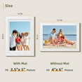 thumbnail image 3 of Set de 10 marcos de fotos HappyHapi blancos de 4 x 6 con tapete de 3,5 x 5, 3 of 9