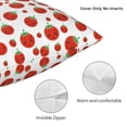 thumbnail image 3 of Yiaed Hand Drawn Tomatoes Print Pillow Covers Super Soft Decorative Square Throw Pillow Covers Case Cushion Covers for Sofa Couch Bedroom Car Decor（No pillow core）-22"x22", 3 of 7