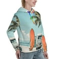 thumbnail image 6 of Disketp Vintage Surf Van Beach Womens Casual Hoodies Crew Neck Long Sleeve Sweatshirts Pullover Tops-Medium, 6 of 7