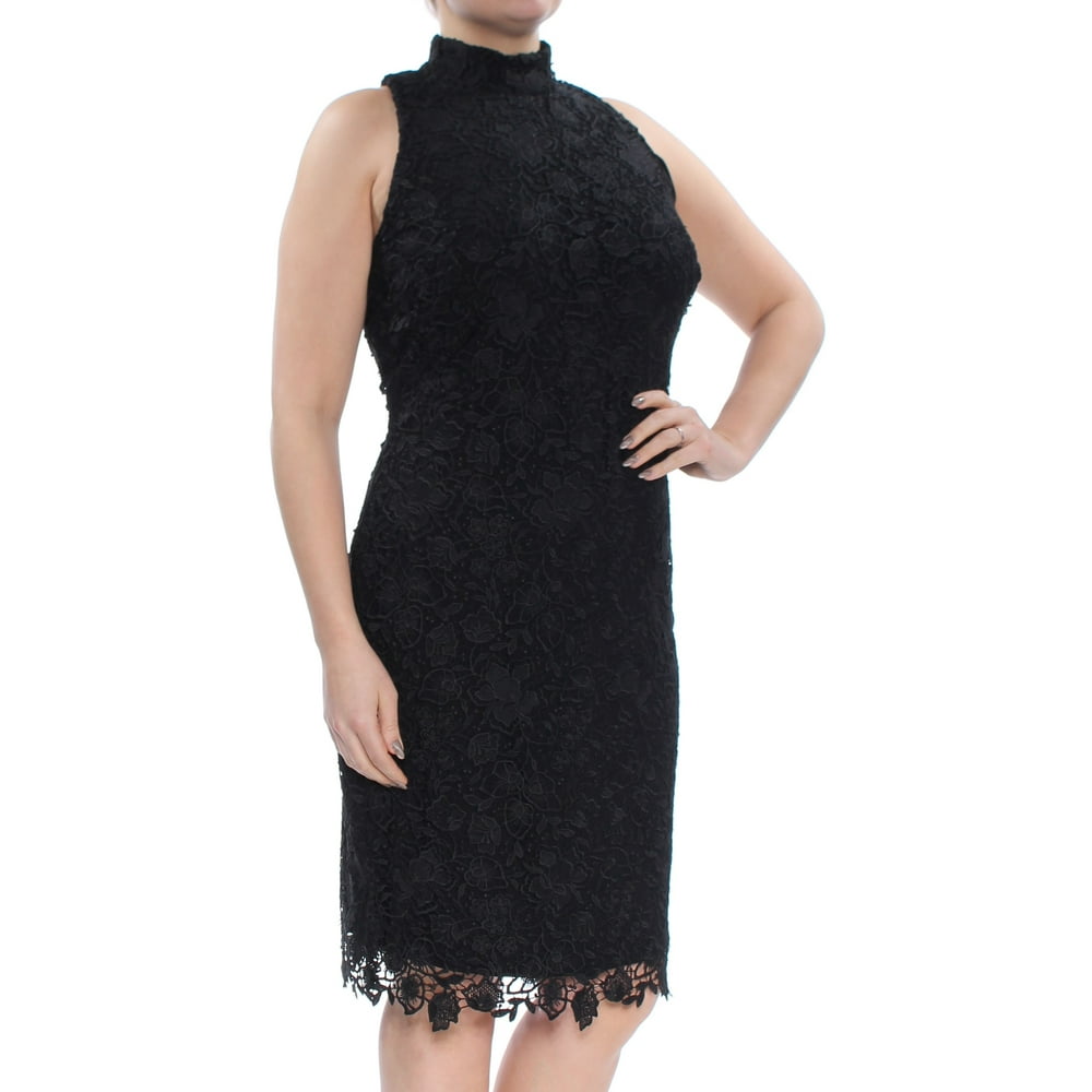 lauren ralph lauren black lace dress