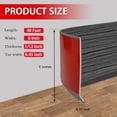 thumbnail image 6 of Vinyl Wall Base Baseboard Molding Trim 6" Flexible Self Adhesive Rubber Wall Base Moulding Trim Peel and Stick Design, 6 Inch x 40 Feet, Dark Gray Wood, 6 of 6