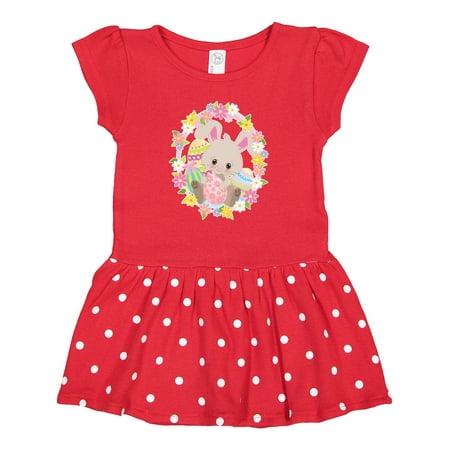 

Inktastic Easter Bunny with Flowers and Easter Eggs Gift Baby Girl Dress