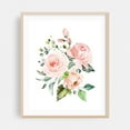 thumbnail image 2 of Pink Flowers, Watercolor Flowers, Pink Roses, Greenery, Girl Nursery - Illustration Floral Watercolor Flowers Botanical Pastel Garden Nature Unframed Wall Art Print 9 x 12 inches, 2 of 13