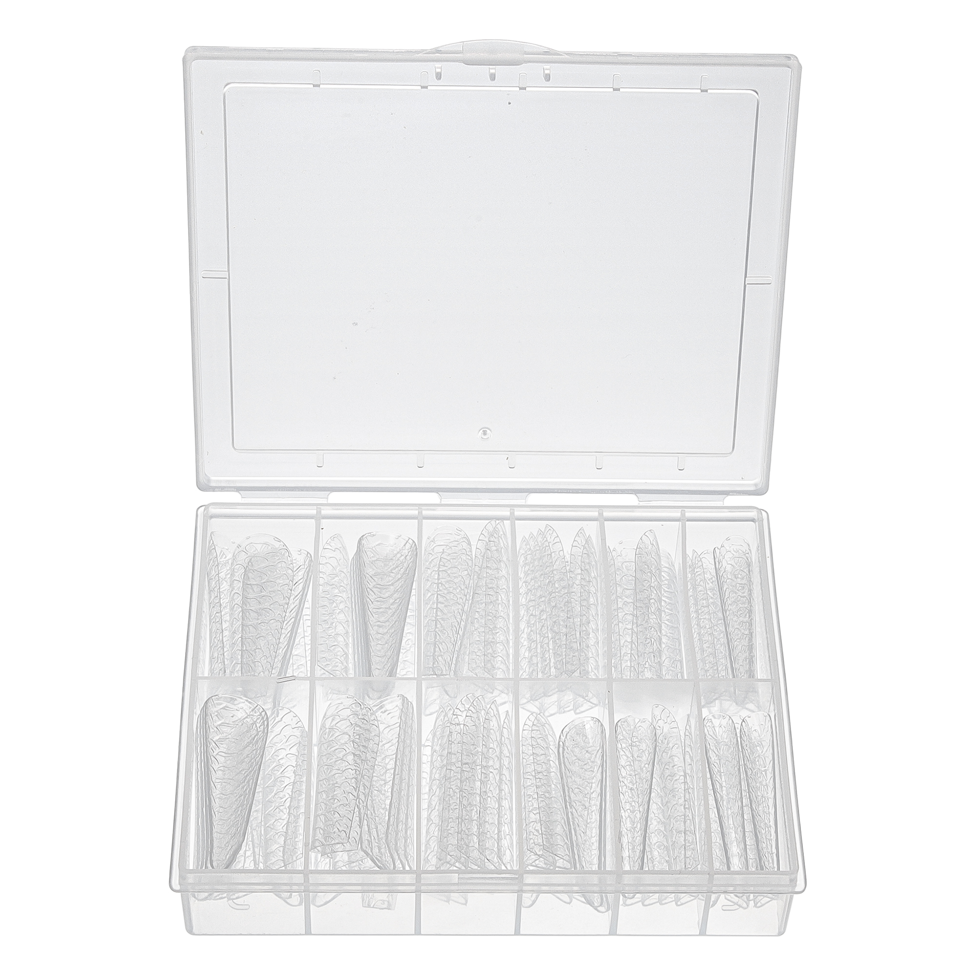 Unique Bargains Scale Faux Crystal Extension Fake Nails 120 Pcs [JM-31]