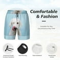 thumbnail image 5 of Haiem Puppy Licks Nose Mens Swim Trunks with Compression Liner 2 in 1 Swimming Shorts Stretch Swimwear Quick Dry,Board Shorts-3X-Large, 5 of 9