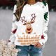 thumbnail image 2 of Sudadera de Cuello Redondo de Navidad Para Mujer Moda Casual Manga Larga Estampado Tops Blusa Odeerbi ODB196838, 2 of 5