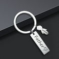 thumbnail image 4 of Ohmyroo Stainless Steel Keychain Pendant Carving Name Long Strip Doll Combination Decor Gift, 4 of 6