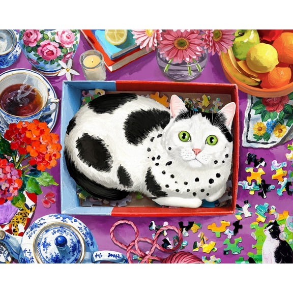 Springbok 500 Piece The Purr-fect Fit Jigsaw Puzzle – Poster Now Included