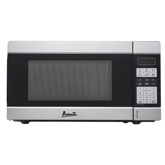 Avanti 0.9 cu. ft. 900 watts Microwave Oven Touch pad 10 Power Level 6 one-touch Speed defrost setting Cook/defrost by weight Digital clock/timer Child safety lock in Stainless Steel (MT91K3S)
