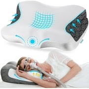 SAIYA CPAP Pillow - Mask Pressure Relief & Ergonomic Support | White | Free Delivery