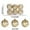 Gold, variant on HomeDM Christmas Balls Ornaments 6Pcs Hanging Pendant Xmas Balls Christmas Tree Wreath Decoration 6cm/2.36" White Shatterproof Plastic Decorative for Xmas Tree Holiday Party Wedding Decor