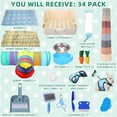 thumbnail image 5 of 34 Pcs Rabbit Starter Kit Rabbit Litter Box Small Animal Water Bottle Stackin..., 5 of 7