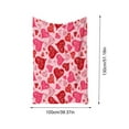 thumbnail image 3 of Blanket Queen Valentine's Day Blanket Romantic Red Flannel Blanket Warm Bed And Sofa Blanket Soft And Comfortable The Choice For Lovers Chunky Blanket, 3 of 6