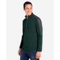 thumbnail image 2 of CORE365 CE404 Men's Market Snag Protect Mesh Colorblock Quarter-Zip Pullover-FOREST/ CARBON-3XL, 2 of 6