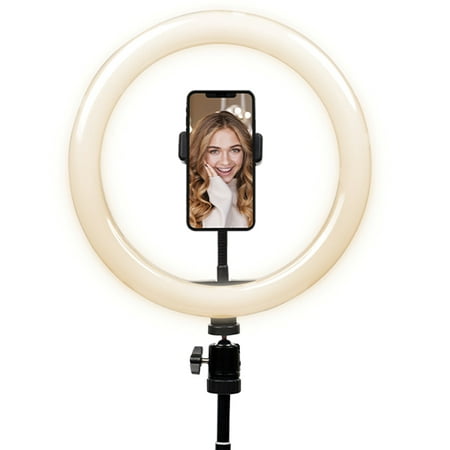 Image of Cygnett CY3443VCSLR V-Pro 12-inch Travel Ring Light with Tripod Travel Pouch and Bluetooth Remote