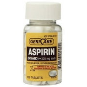 Geri-Care Headache & Fever Reducer Medicines, 100 Tablets, 4 Pack