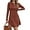 Caramel, variant on ZANKLEY Fall Dresses for Women 2025 Long Sleeve Crew Neck Sweater Dress