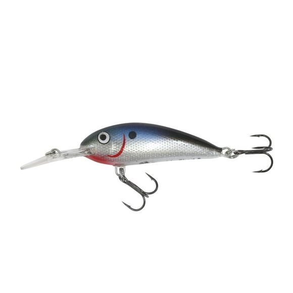 Northland RSD5-SLVS Rumble Shad, Floating-Diving, 2-1/4", 3/8oz, 2 6 treble hooks, diving depth 5-12', Silver shiner, Rumble Shad, Floating-Diving,