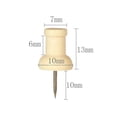 thumbnail image 5 of Heldig 100 Pieces Wood Push Pins Round Head Wooden Pushpins Wooden Thumb Tacks with Steel Needle Point Decorative Wooden Push Pins for Map Photos Documents Bulletin BoardsB, 5 of 9