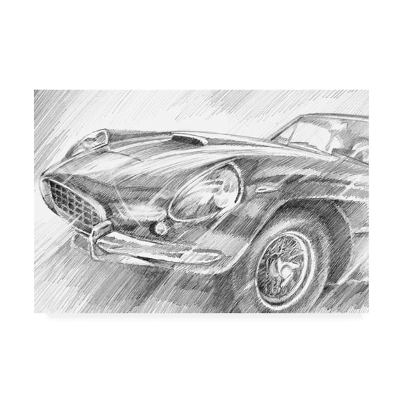 Trademark Fine Art 'Sports Car Study II' Canvas Art by Ethan Harper