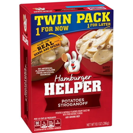 (3 Pack) Hamburger Helper Potatoes Stroganoff 10.1 Oz  (Twin