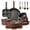 Brown, variant on CAROTE 20 Pcs Nonstick Cookware Sets, Pots and Pans Set with Detachable Handles, Oven Safe, Induction Cookware, Stackable Kitchen Cooking Set, Ultra Violet