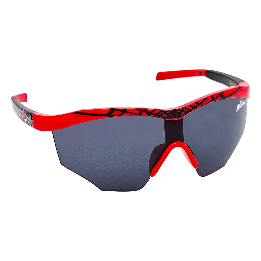 Spiderman Mirror Lens Sports Wrap Sunglasses