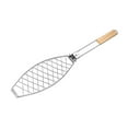 thumbnail image 3 of Cesta de pescado a la parrilla, accesorio de acero inoxidable para parrilla, cesta de pescado plegable y liviana para la parrilla, portátil, 3 of 8
