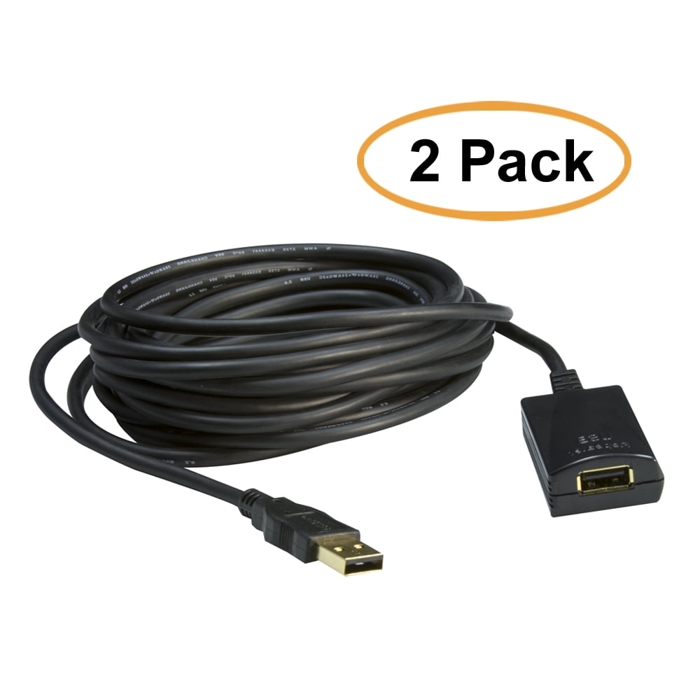 C&E USB 2.0 High Speed Active Extension Cable, USB Type A Male to Type