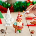 2 Pack Ceramics to Paint Paint Your Own Garden Gnome Statues, Blank
